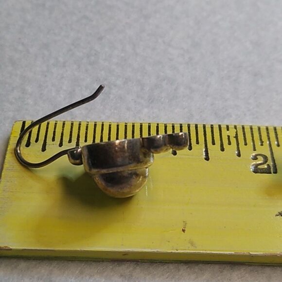 Elegant 925 Silver Drop Earrings Cottagecore Grandmacore Granny Chic - Picture 5 of 6